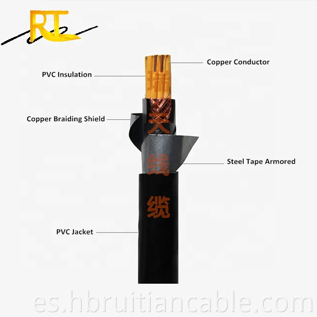 Pvc Sheathed Flexible Copper Conductor Wires Control Cables